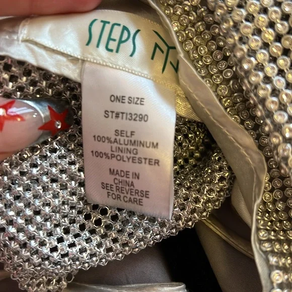 Silver Rhinestone Chain Top - Picture 5 of 5